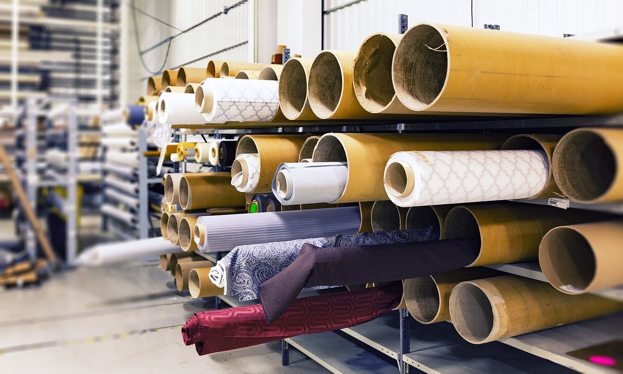 rolls of fabric, factory, material-1767504.jpg